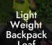 Light Weight Backpack Leaf Blower