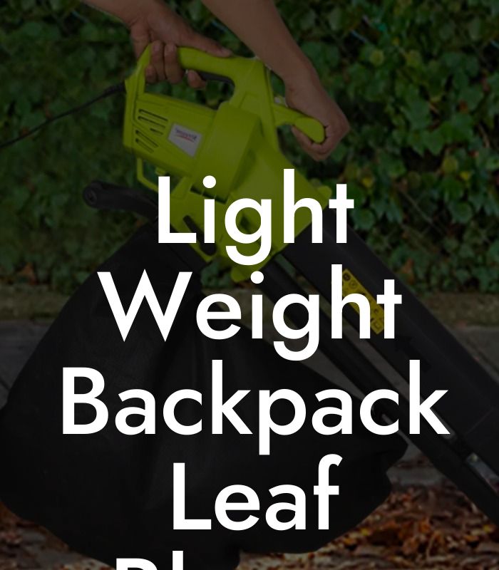 Light Weight Backpack Leaf Blower