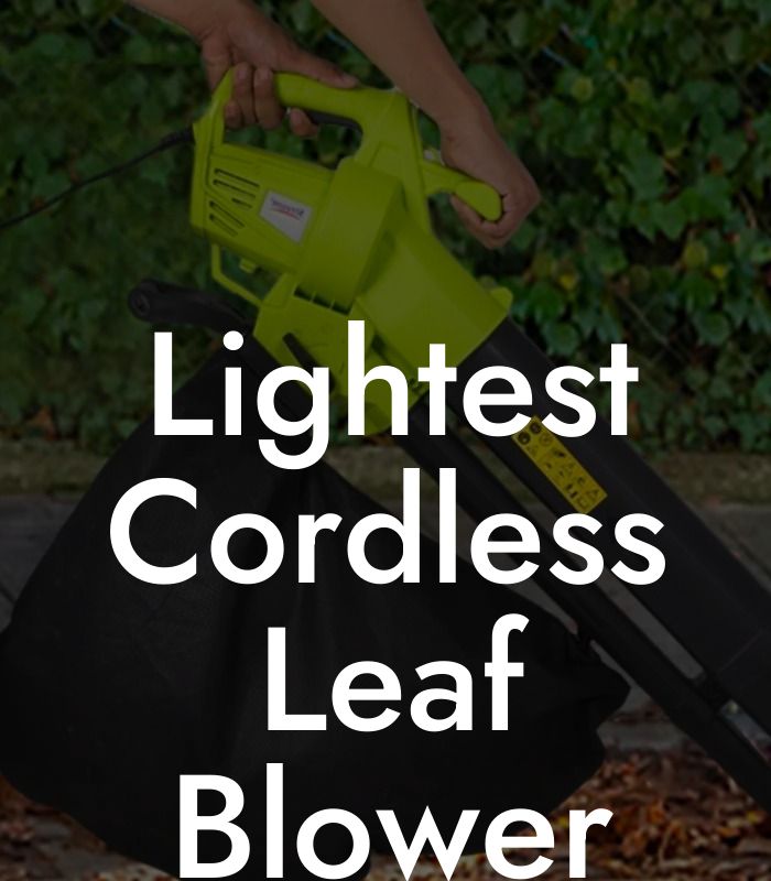 Lightest Cordless Leaf Blower