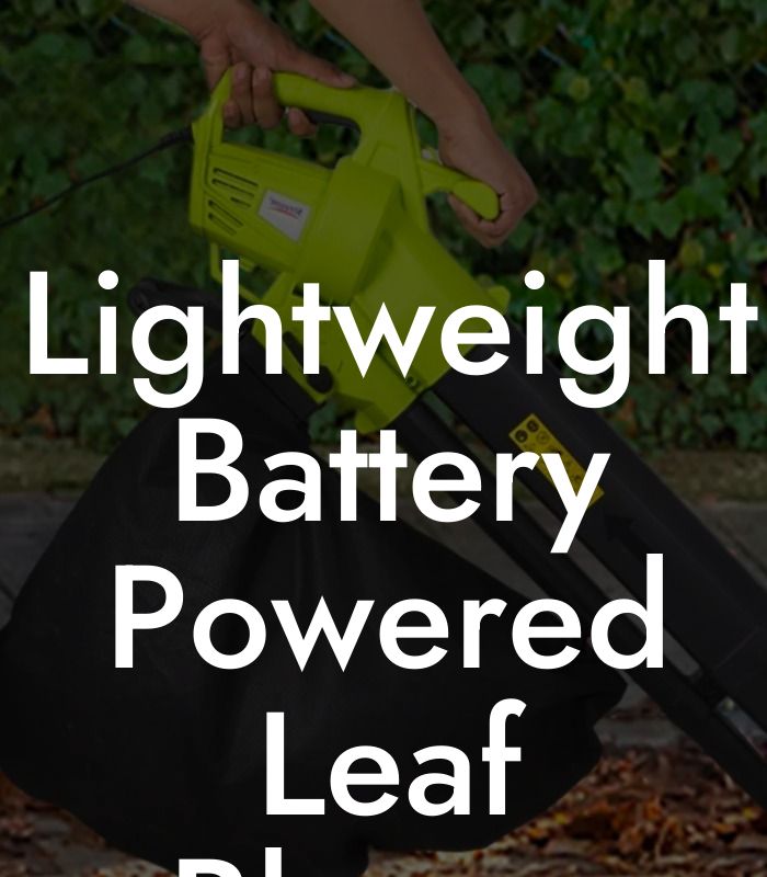 Lightweight Battery Powered Leaf Blower