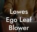 Lowes Ego Leaf Blower