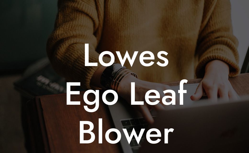 Lowes Ego Leaf Blower