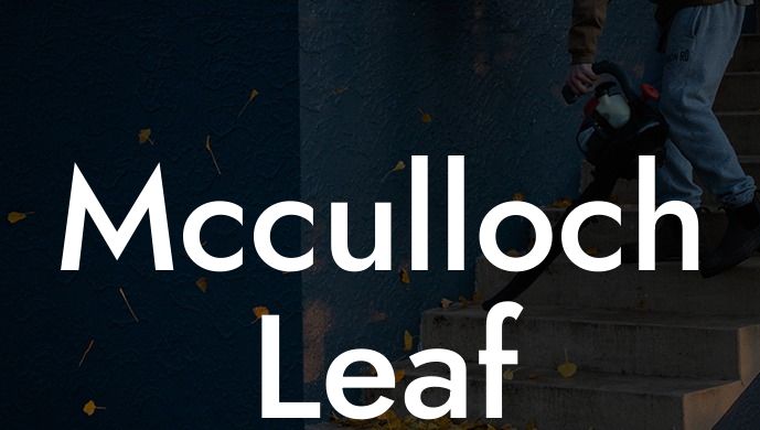 Mcculloch Leaf Blower