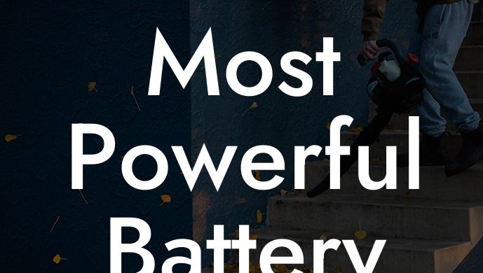 Most Powerful Battery Leaf Blower