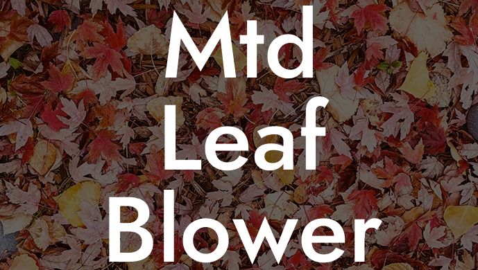 Mtd Leaf Blower Parts