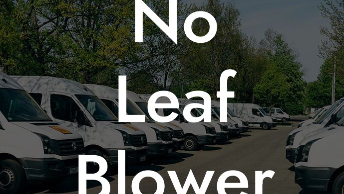 No Leaf Blower Sign