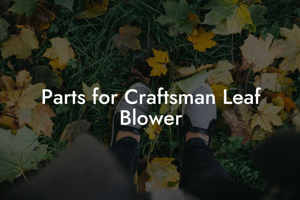 Parts for Craftsman Leaf Blower