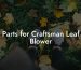 Parts for Craftsman Leaf Blower