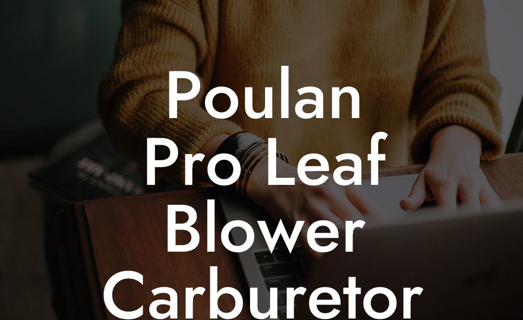 Poulan Pro Leaf Blower Carburetor