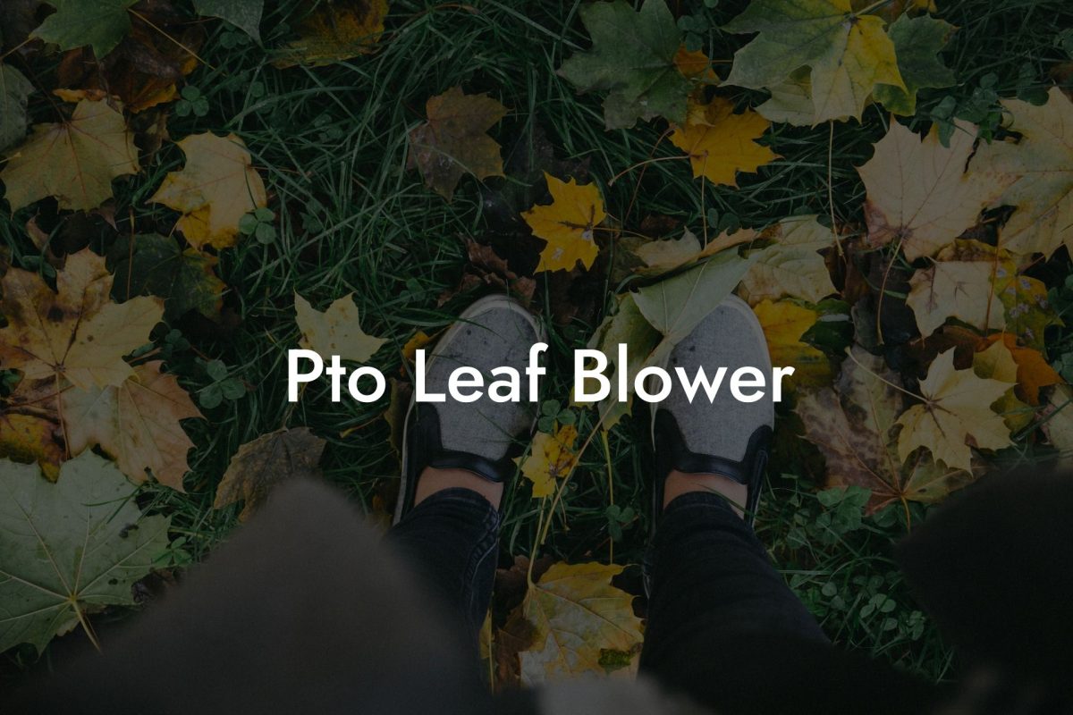 Pto Leaf Blower