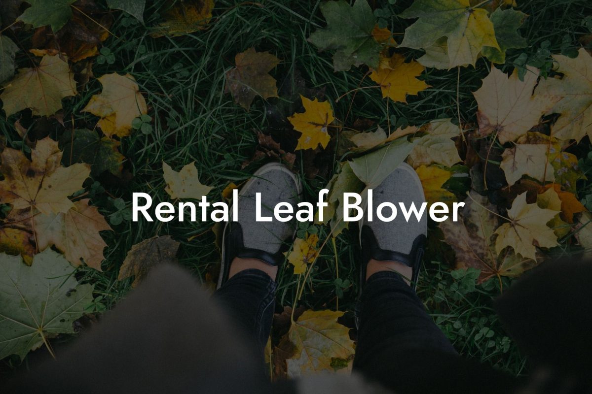 Rental Leaf Blower