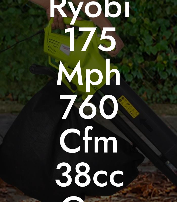 Ryobi 175 Mph 760 Cfm 38cc Gas Backpack Leaf Blower