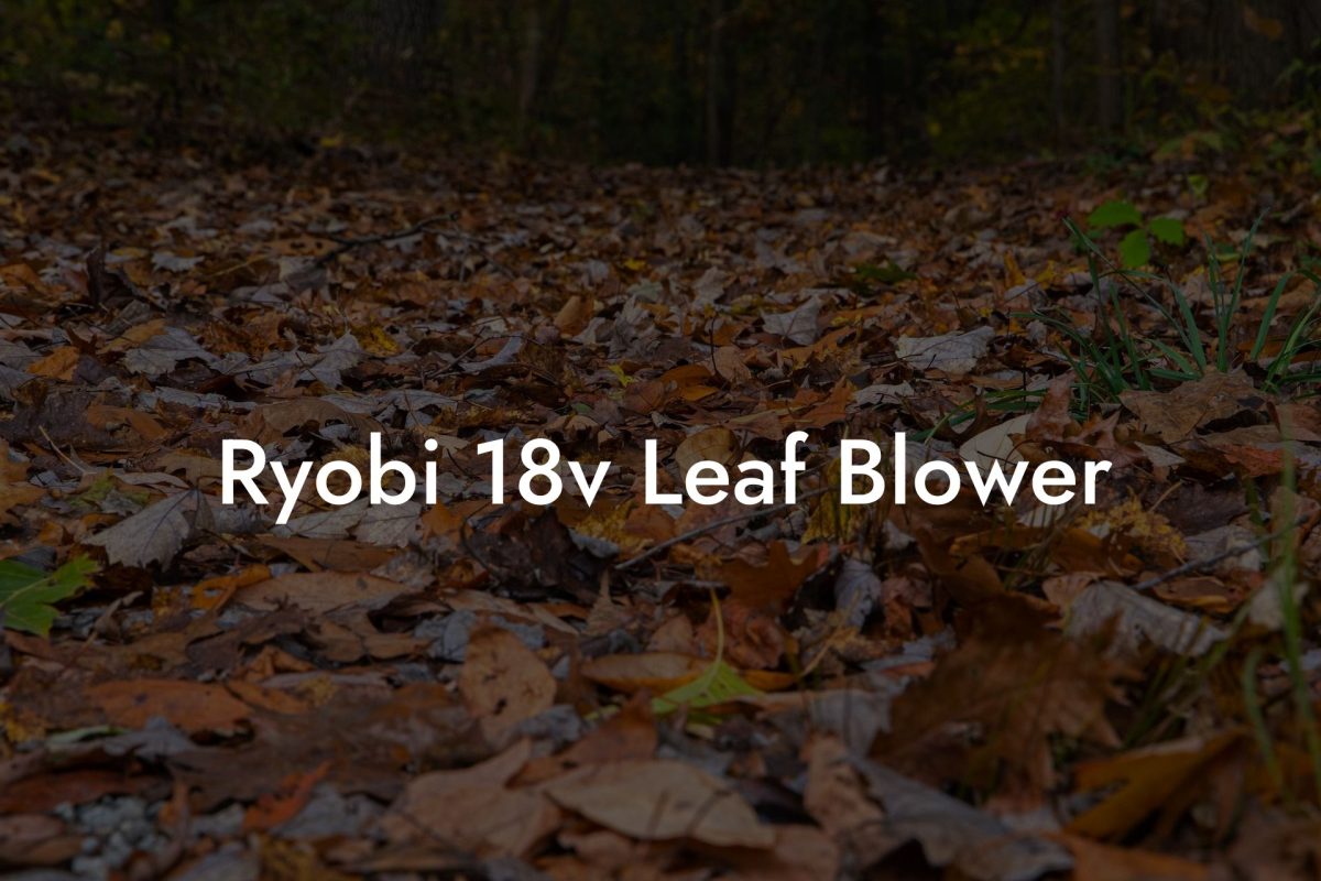 Ryobi 18v Leaf Blower