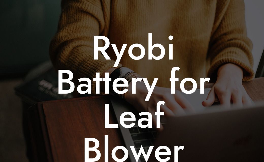 Ryobi Battery for Leaf Blower