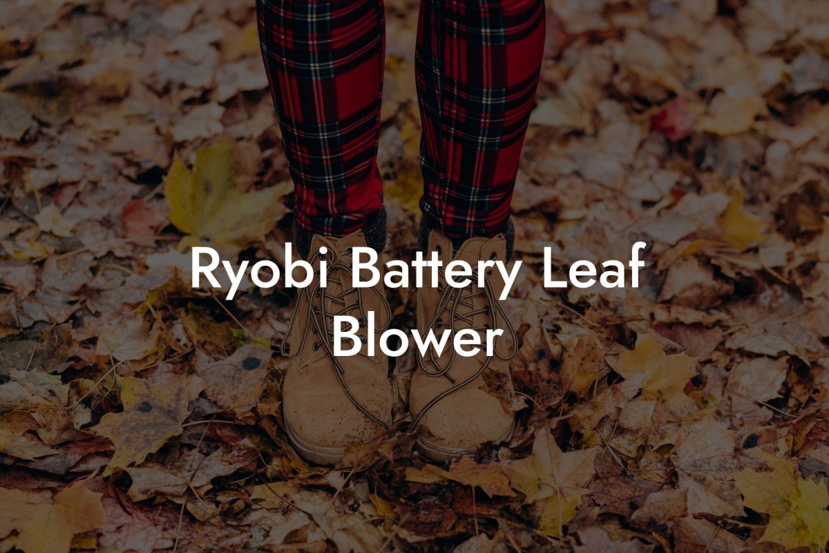 Ryobi Battery Leaf Blower