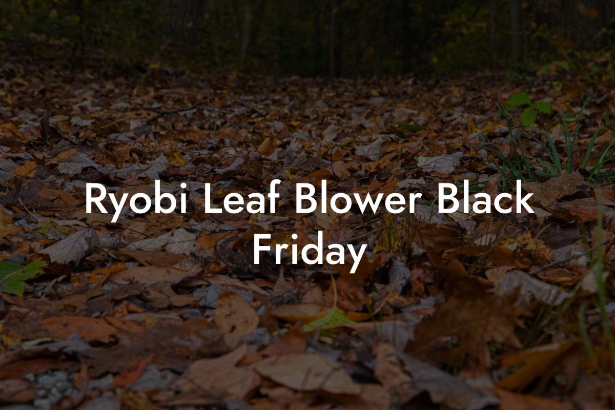 Ryobi Leaf Blower Black Friday