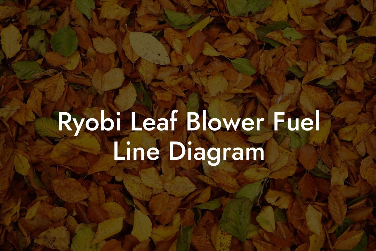 Ryobi Leaf Blower Fuel Line Diagram