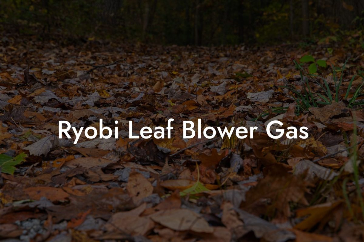 Ryobi Leaf Blower Gas