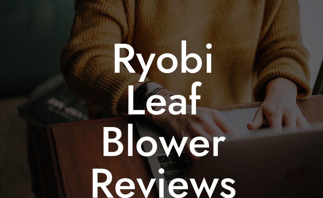 Ryobi Leaf Blower Reviews