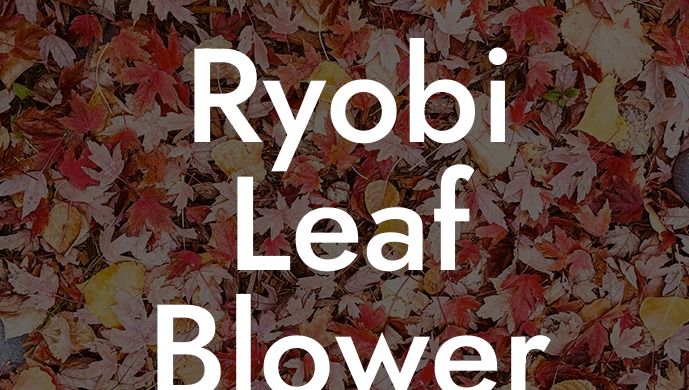 Ryobi Leaf Blower Won't Start