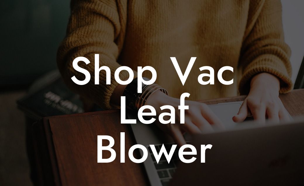 Shop Vac Leaf Blower