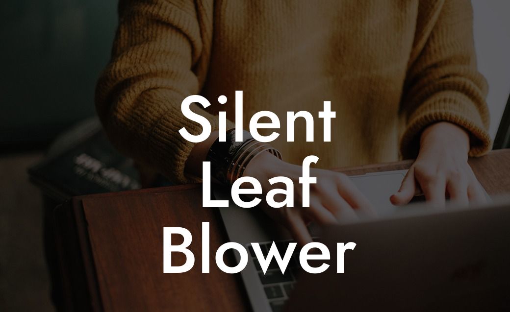 Silent Leaf Blower