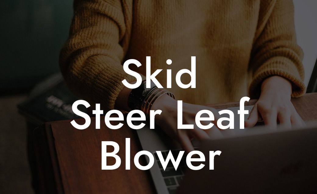 Skid Steer Leaf Blower