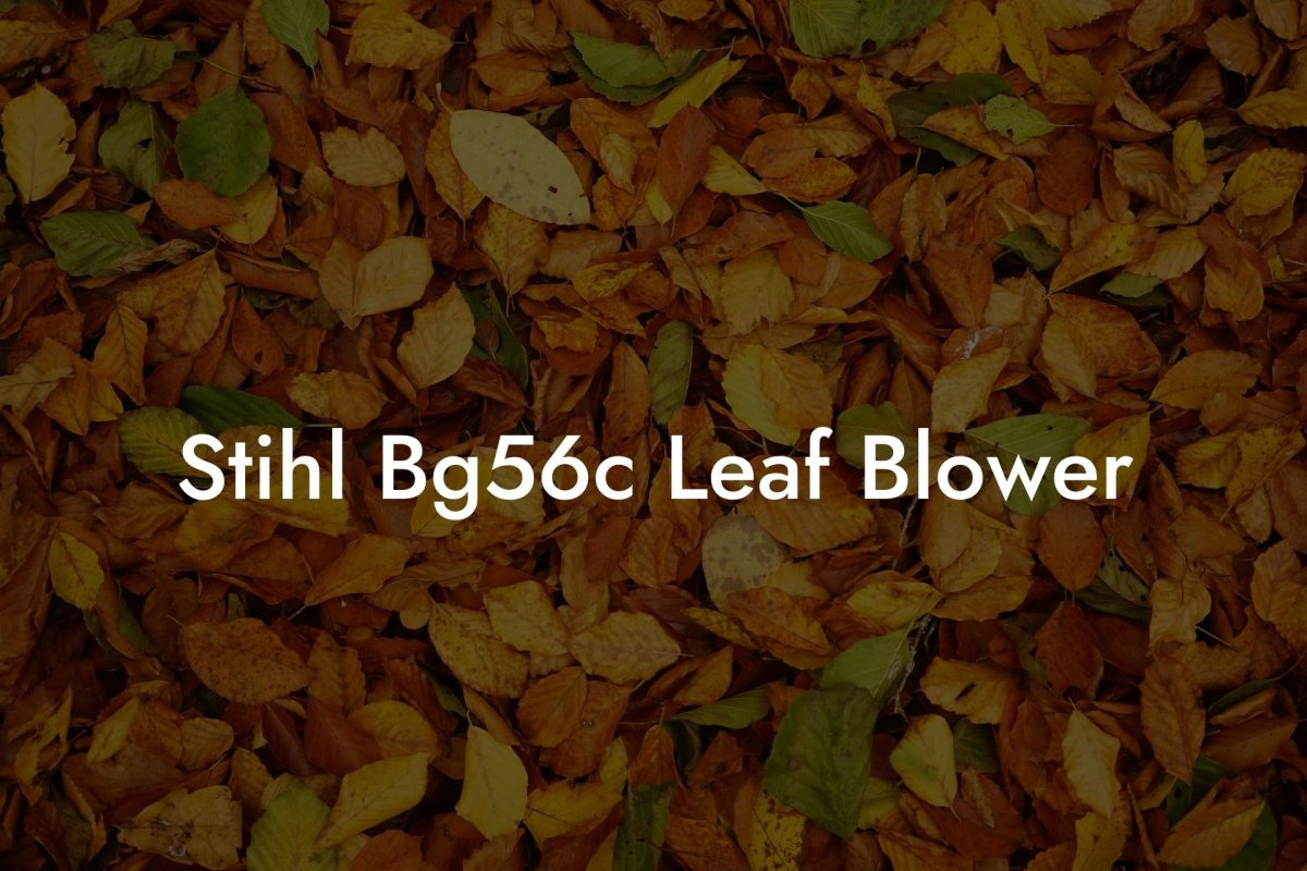 Stihl Bg56c Leaf Blower