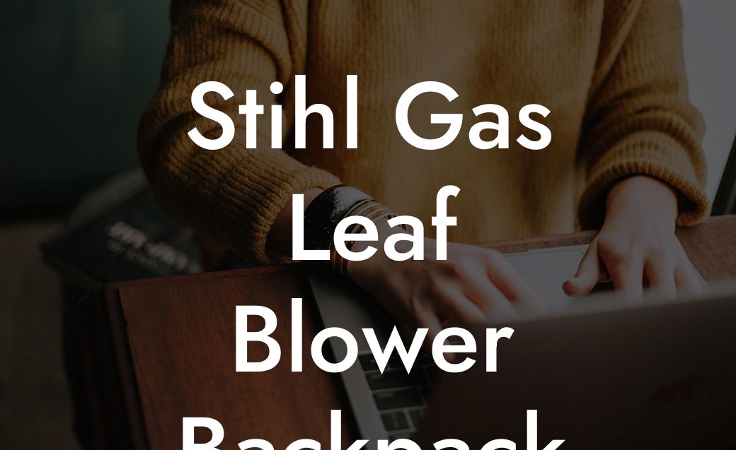 Stihl Gas Leaf Blower Backpack