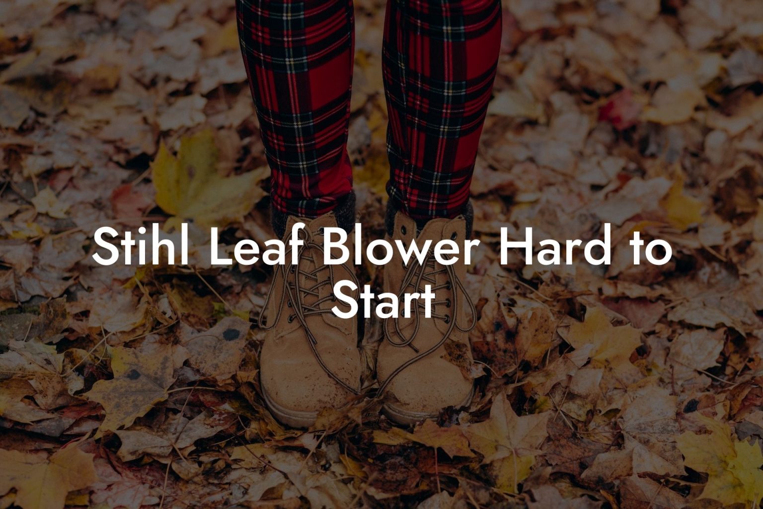 Stihl Leaf Blower Hard to Start Leaf Blower Hire UK