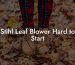 Stihl Leaf Blower Hard to Start