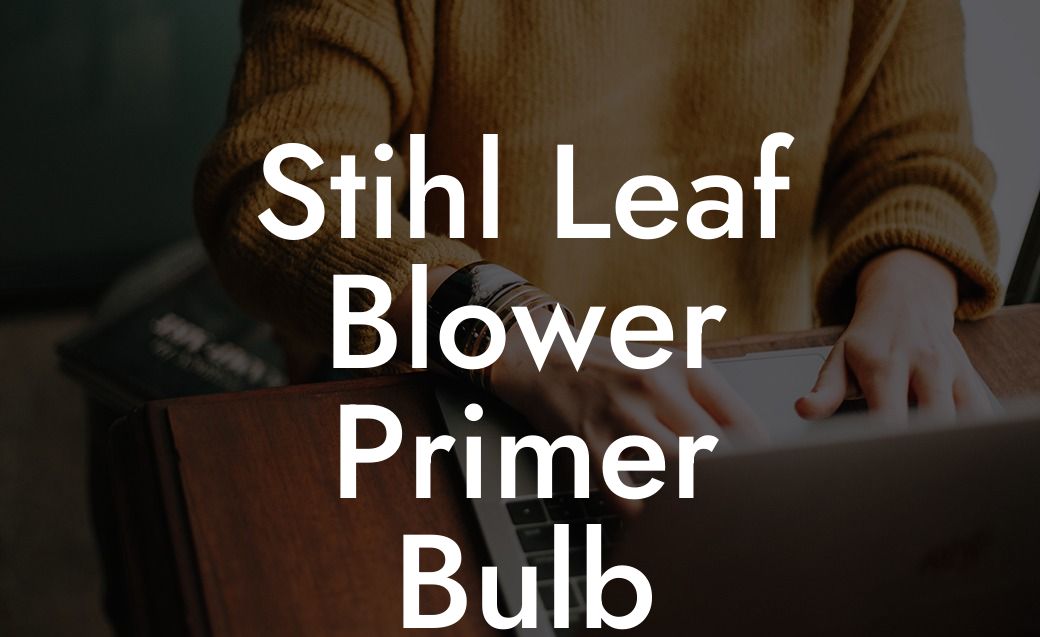 Stihl Leaf Blower Primer Bulb