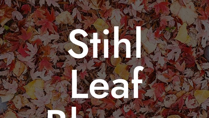 Stihl Leaf Blower Sales