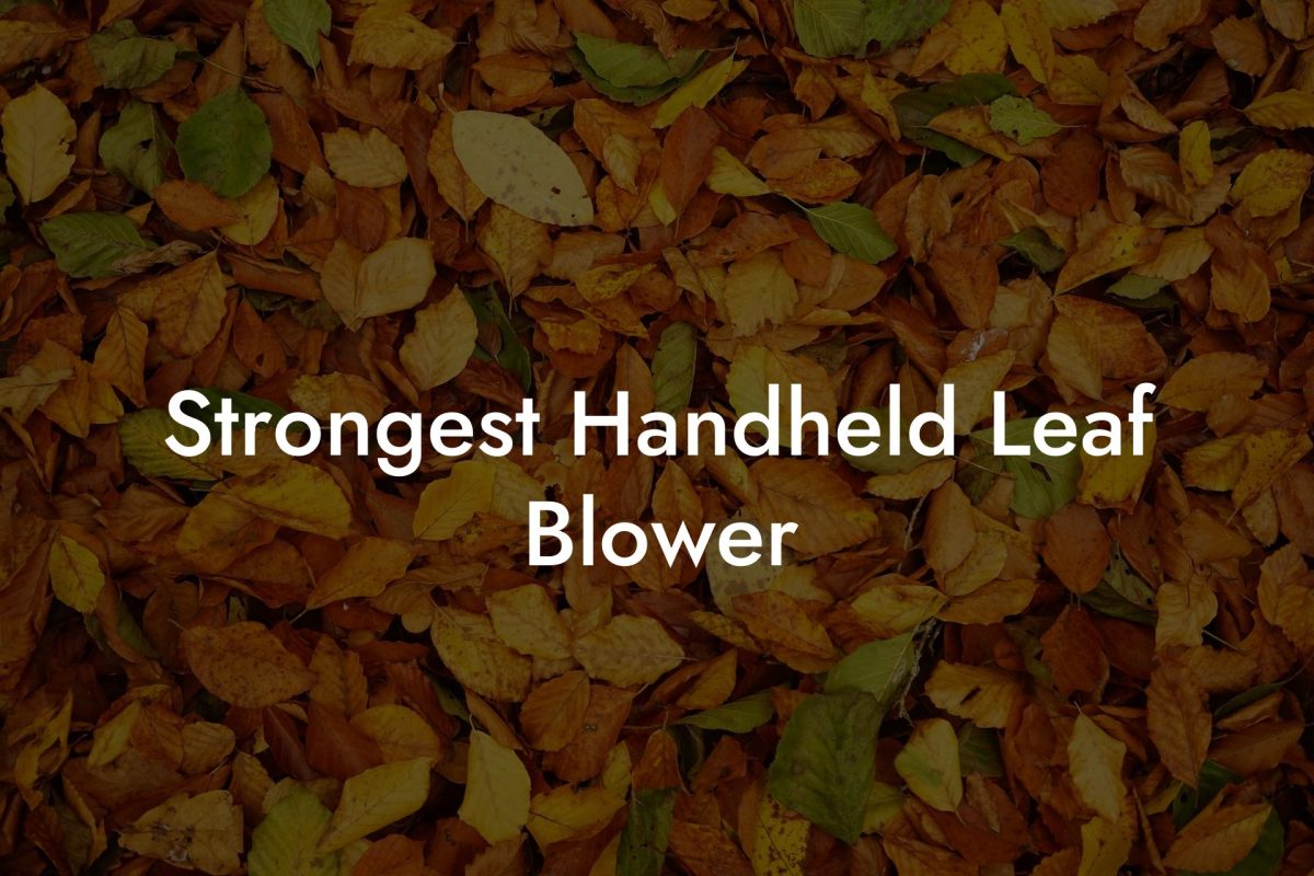 Strongest Handheld Leaf Blower