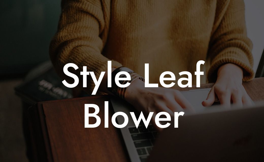 Style Leaf Blower