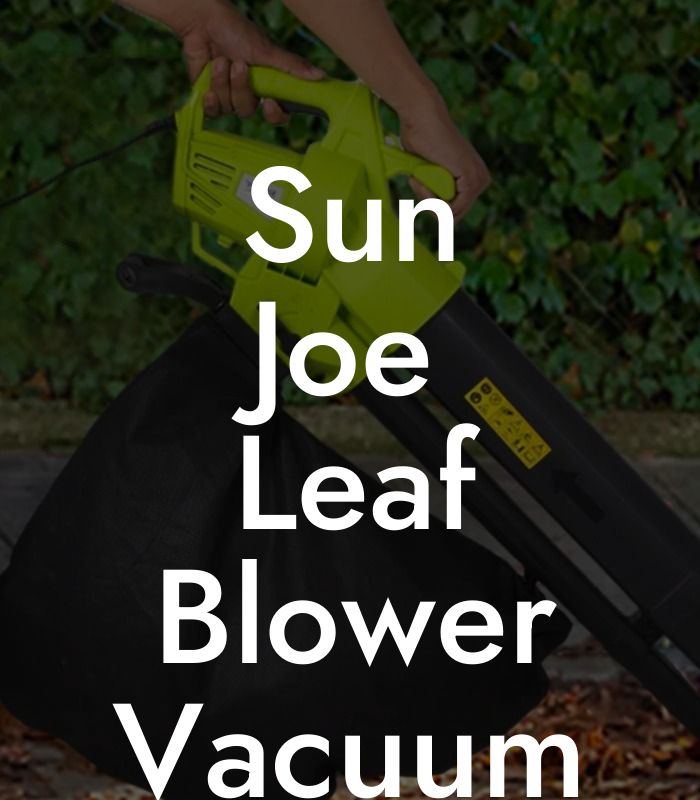 Sun Joe Leaf Blower Vacuum