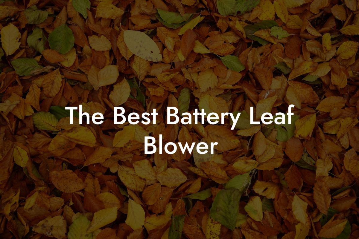 The Best Battery Leaf Blower