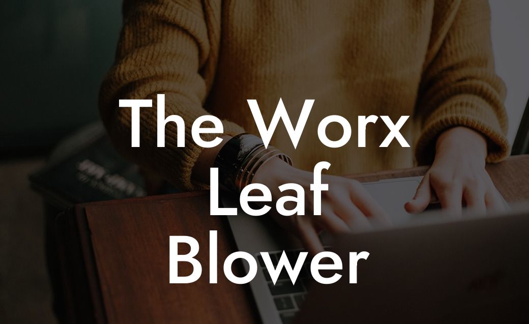 The Worx Leaf Blower