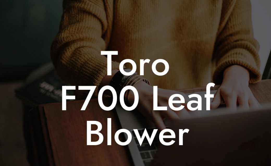 Toro F700 Leaf Blower