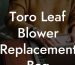 Toro Leaf Blower Replacement Bag