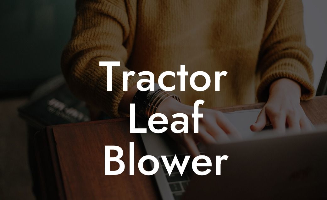 Tractor Leaf Blower