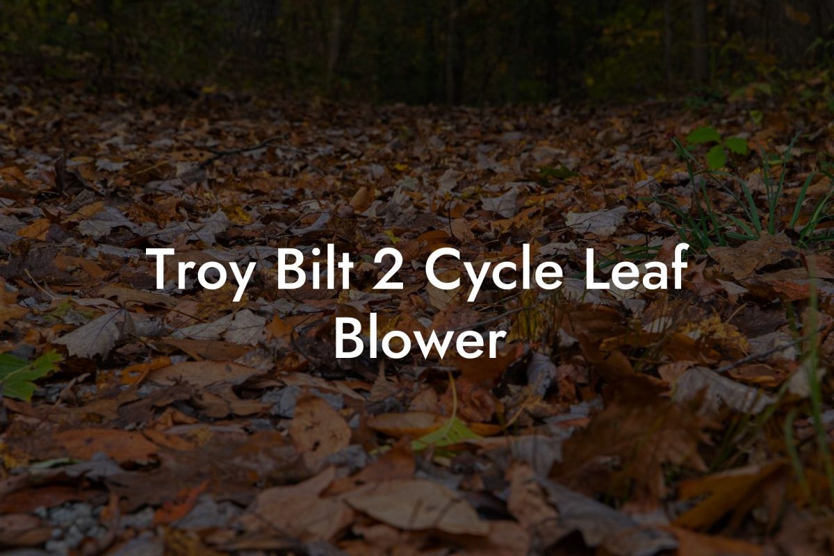 Troy Bilt 2 Cycle Leaf Blower