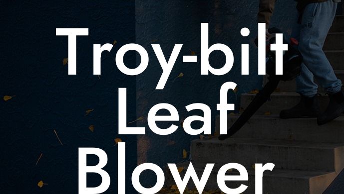 Troy-bilt Leaf Blower Parts List