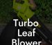 Turbo Leaf Blower