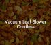 Vacuum Leaf Blower Cordless