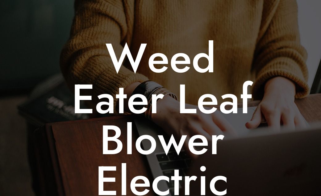 Weed Eater Leaf Blower Electric