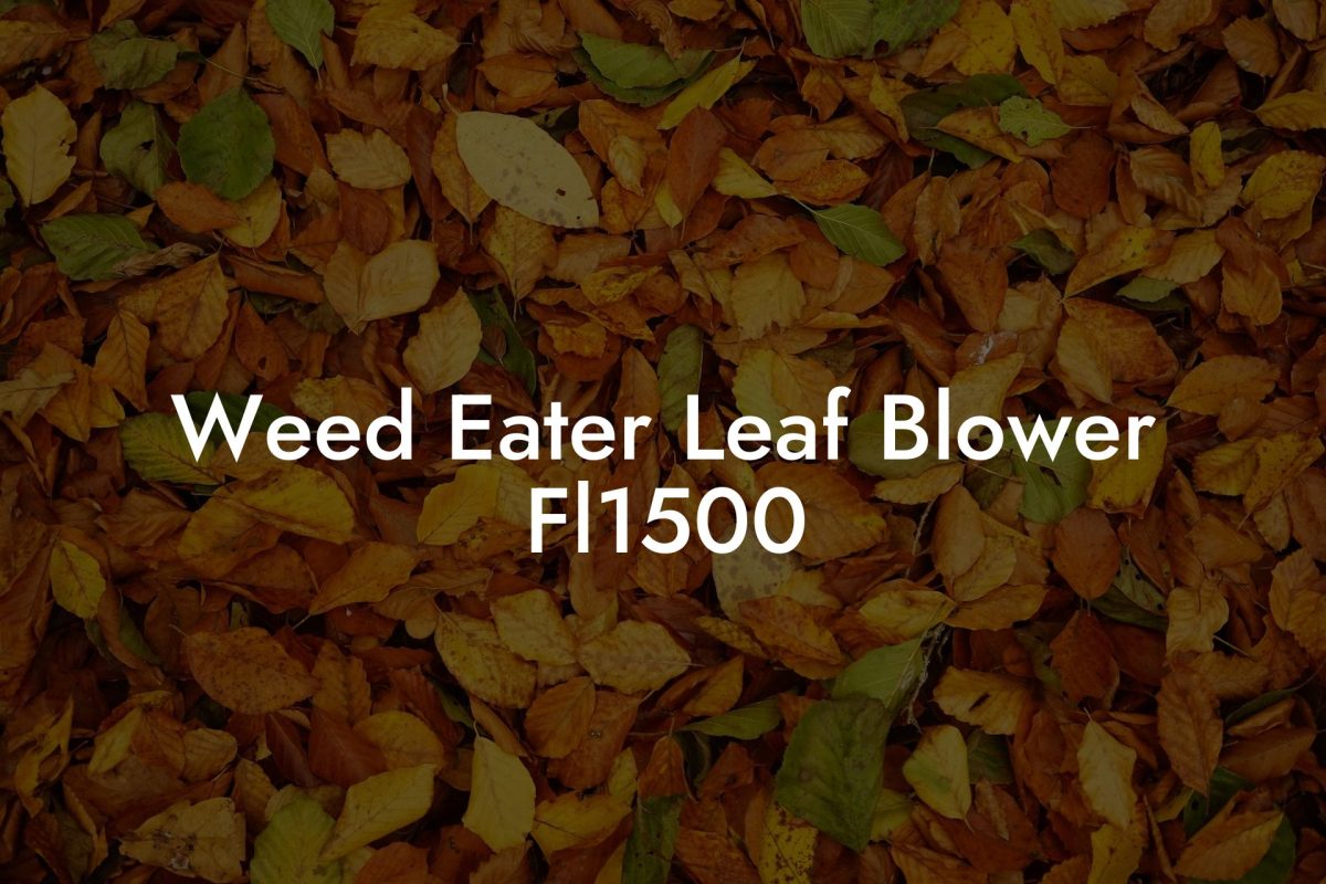 Weed Eater Leaf Blower Fl1500