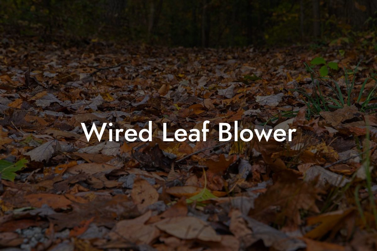 Wired Leaf Blower