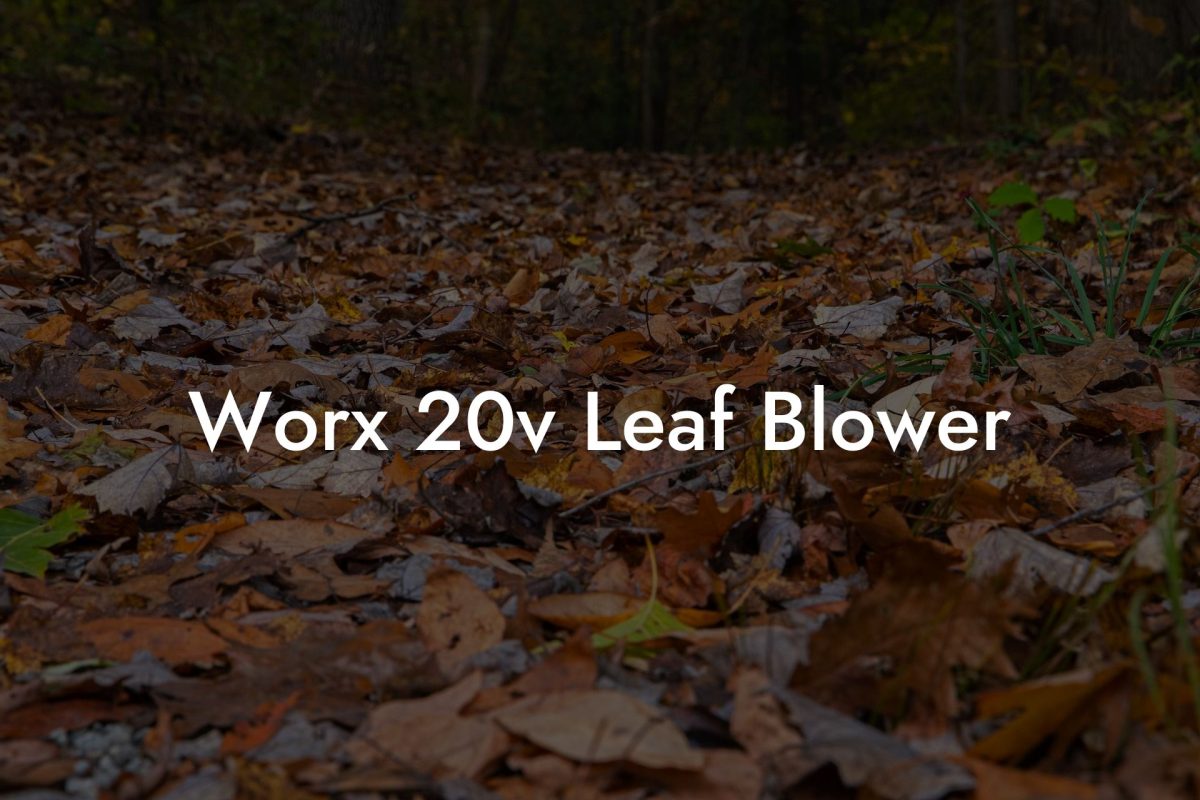 Worx 20v Leaf Blower