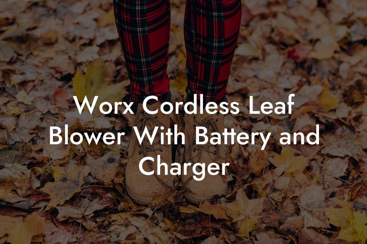 Worx Cordless Leaf Blower With Battery and Charger